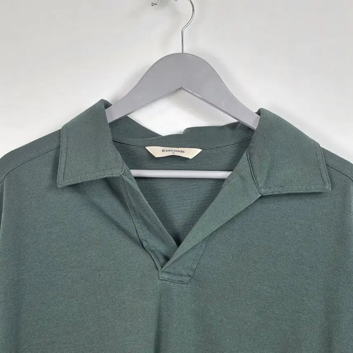 [BUNJANG] 8seconds Green Collar Half-Sleeve T-Shirt Men&