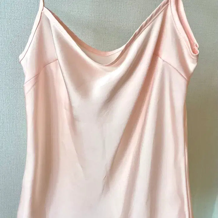 [BUNJANG] ZEN Pink See-Through Short-Sleeve Blouse / ZEN 핑크색 시스루 반팔 블라우스