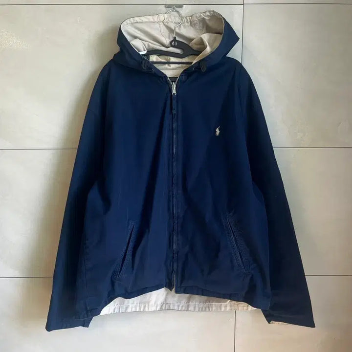[BUNJANG] Polo Ralph Lauren Pony Reversible Hooded Jacket (Navy/Beige) XL / [XL] 폴로 랄프로렌 포니 리버시블 후드 자켓 (네이비/베이지)