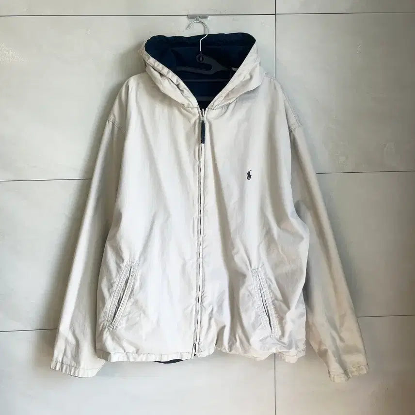 [BUNJANG] Polo Ralph Lauren Pony Reversible Hooded Jacket (Navy/Beige) XL / [XL] 폴로 랄프로렌 포니 리버시블 후드 자켓 (네이비/베이지)