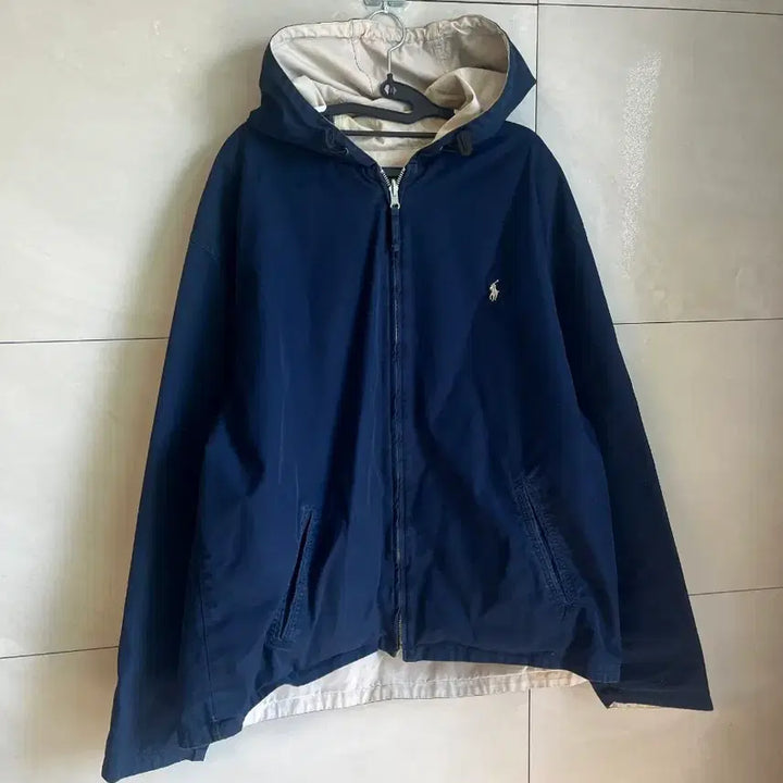 [BUNJANG] Polo Ralph Lauren Pony Reversible Hooded Jacket (Navy/Beige) XL / [XL] 폴로 랄프로렌 포니 리버시블 후드 자켓 (네이비/베이지)