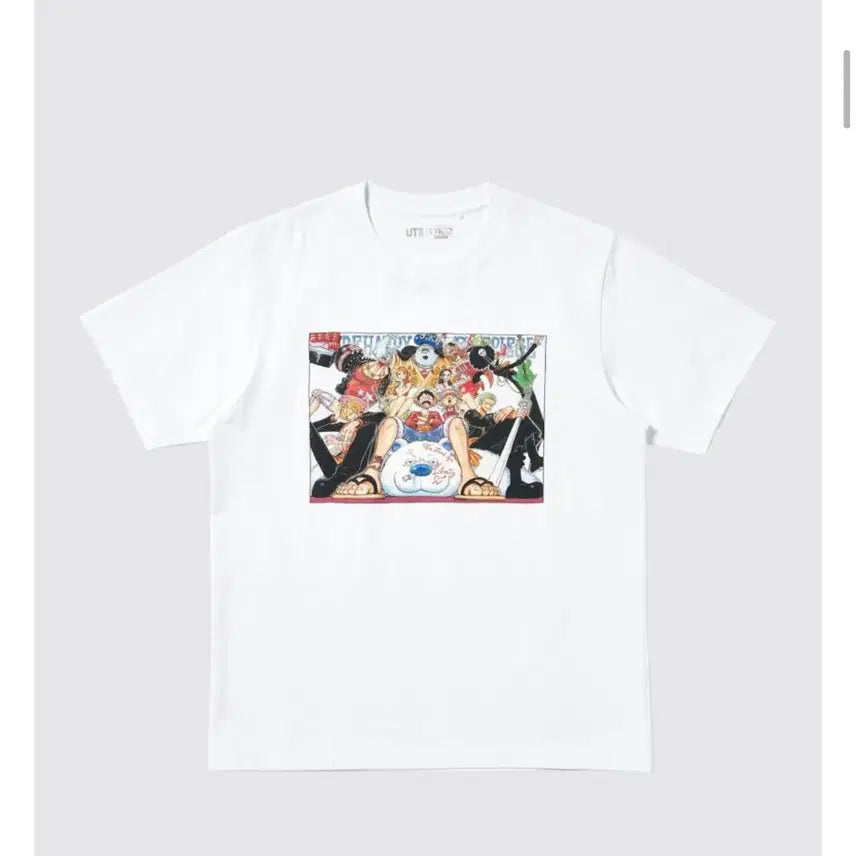 [BUNJANG] Uniqlo x Shueisha 100th Anniversary Naruto &amp; One Piece Collaboration T-Shirt / 유니클로 슈에이샤 100주년 콜라보 나루토 원피스 반팔티