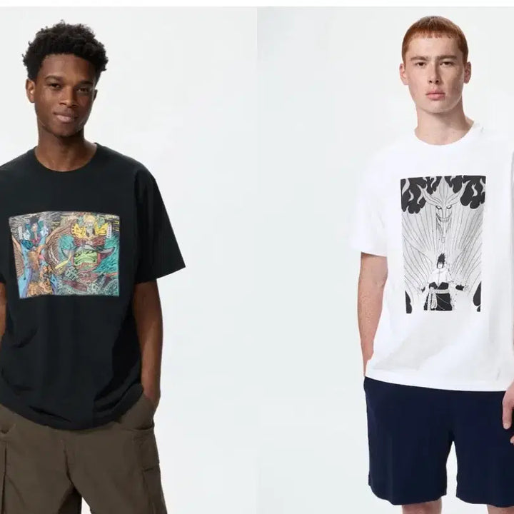 [BUNJANG] Uniqlo x Shueisha 100th Anniversary Naruto &amp; One Piece Collaboration T-Shirt / 유니클로 슈에이샤 100주년 콜라보 나루토 원피스 반팔티