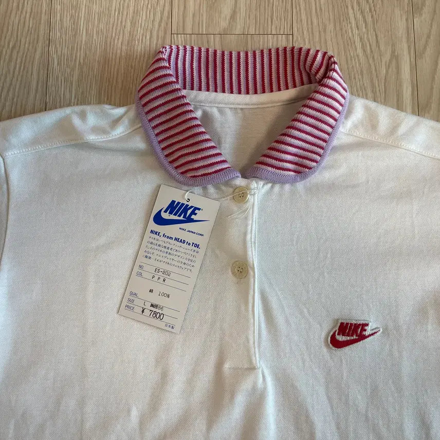 [BUNJANG] Nike 80s Old Polo Pique Womens T-Shirt Size L / 나이키 80s 올드 폴로 피케 우먼스 티셔츠 NIKE OLD 15번