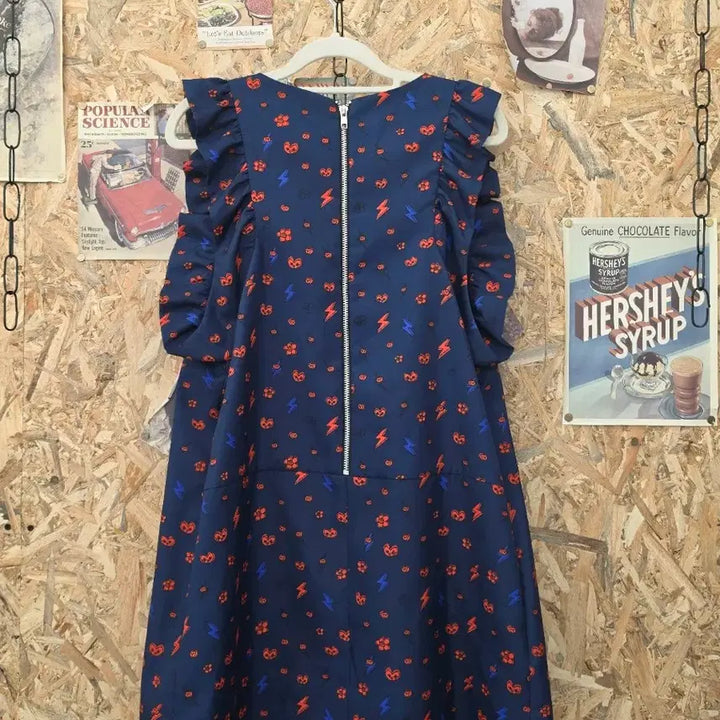 [SOLD OUT] 빈티지 럭키슈에뜨 플라워 패턴 미니원피스