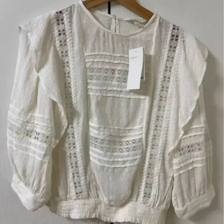 [BUNJANG] COS HM Ruffle Bohemian Blouse Lace Frill / (택ㅇ) 코스 hm 러플 보헤미안 블라우스 레이스 프릴레이