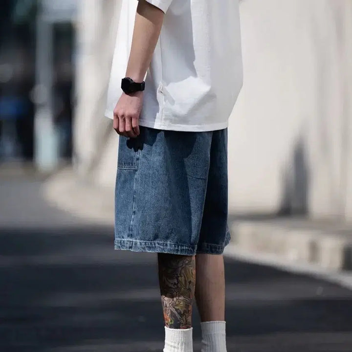 [BUNJANG] Denim 5-Inch Inseam Shorts / 새상품 반바지 데님 5부 반바지