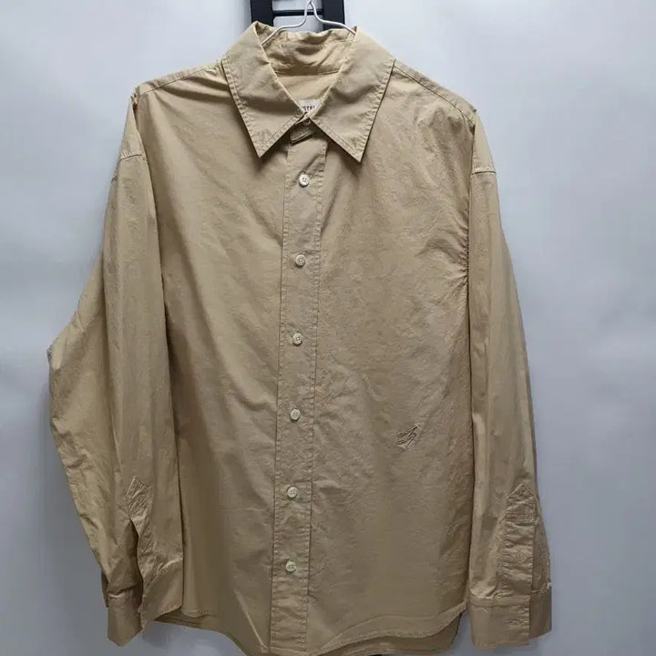 [BUNJANG] System Homme Oversized Long Sleeve Shirt Beige 95 / 시스템옴므 셔츠 오버사이즈 긴팔 남방 베이지 95