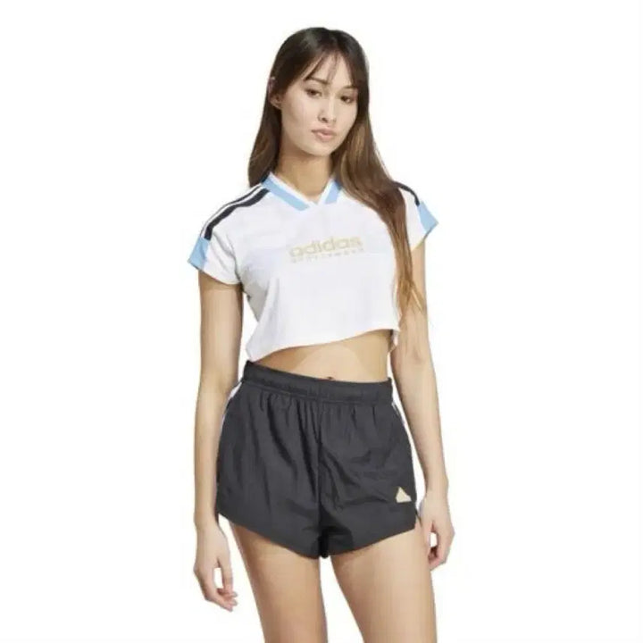 [BUNJANG] Adidas Tirocut 3S Cropped Short Sleeve Jersey / 품절 상품 판매) 아디다스 티로컷 3S 크롭 져지 반팔