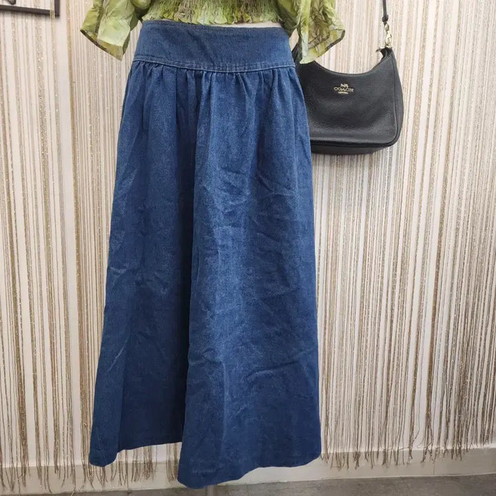 [SOLD OUT] 데일리 데님 롱 스커트 청치마 66사이즈