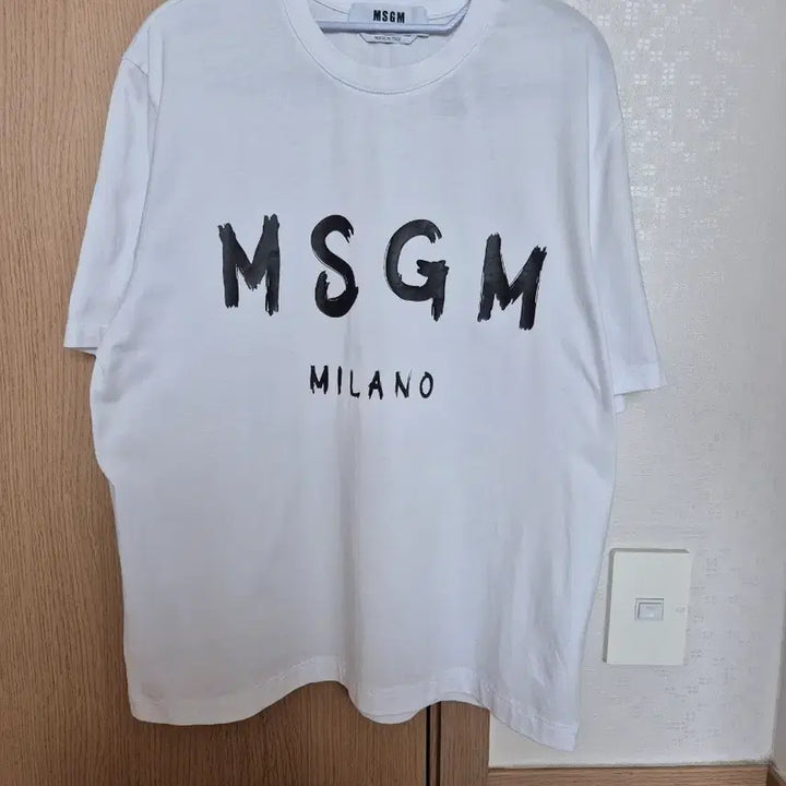 [BUNJANG] MSGM Milano Logo T-Shirt White / MSGM 밀라노 흰색 반팔 티셔츠