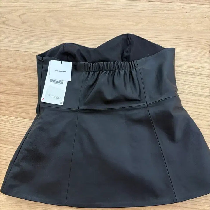 [BUNJANG] ZARA 100% Leather Bustier Tube Top - Size M / ZARA 자라 100% 레더 뷔스티에 튜브탑 핏사진있음