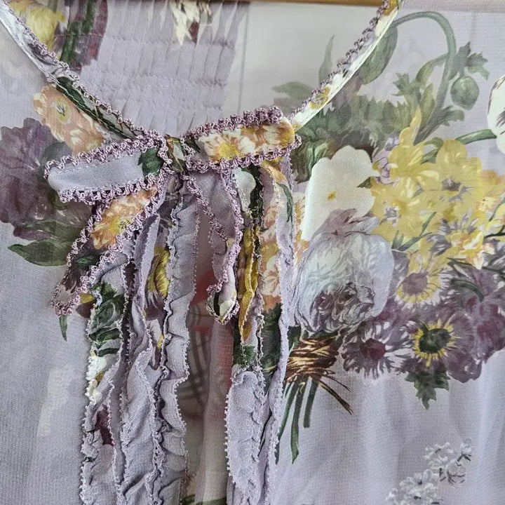 [BUNJANG] KANEKO ISAO Flower Sheer Cardigan / KANEKO ISAO 플라워 시스루 가디건