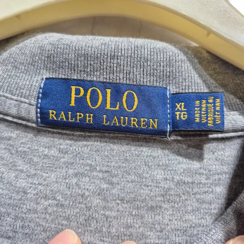 [BUNJANG] Polo Ralph Lauren Grey Short Sleeve Polo Shirt / 폴로 랄프로렌 회색 반팔 카라티