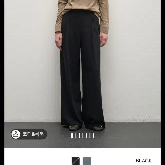 [BUNJANG] System Pin-tuck Wide Pants / 시스템 사이드밴딩 핀턱 와이드 팬츠