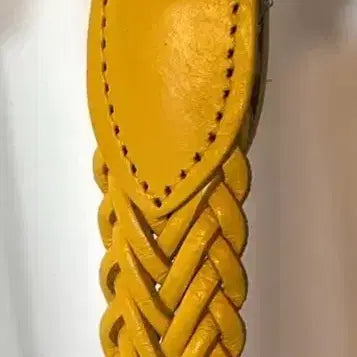 [BUNJANG] Genuine Leather Belt Set (Brown, Yellow) / 소가죽 벨트 2종 개별가격 브라운 옐로우 상태좋음 해