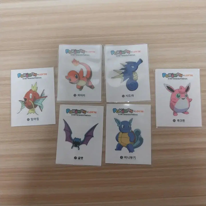 [BUNJANG] Pokémon Lotte Bread Stickers Bundle Set / 포켓몬 롯데 띠부씰 일괄 판매