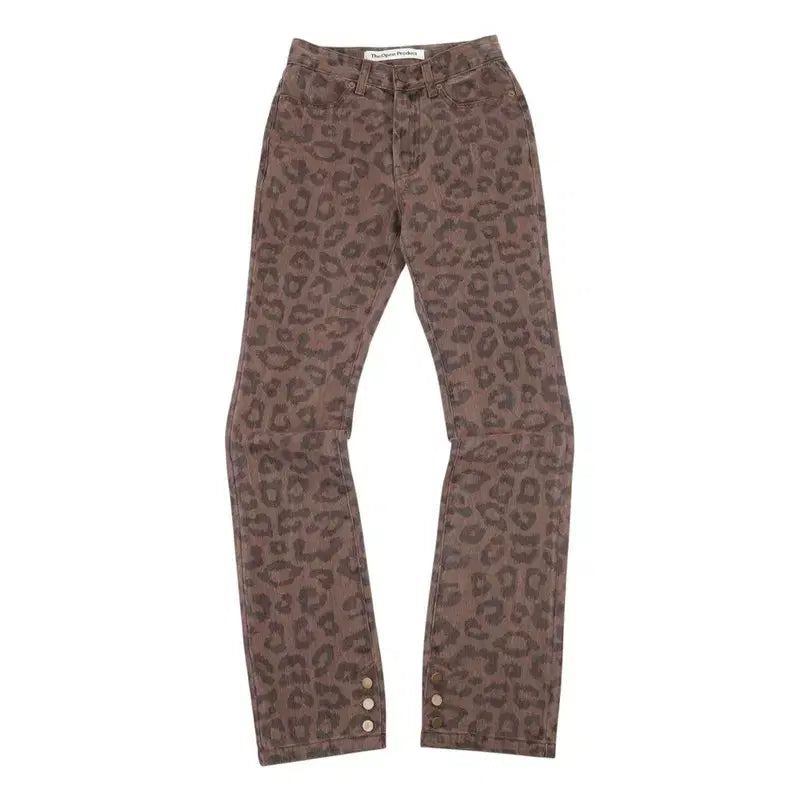 [BUNJANG] TheOpen Product Leopard Studded Pants / 더오픈프로덕트 레오파드 스터드 팬츠