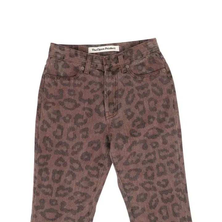 [BUNJANG] TheOpen Product Leopard Studded Pants / 더오픈프로덕트 레오파드 스터드 팬츠