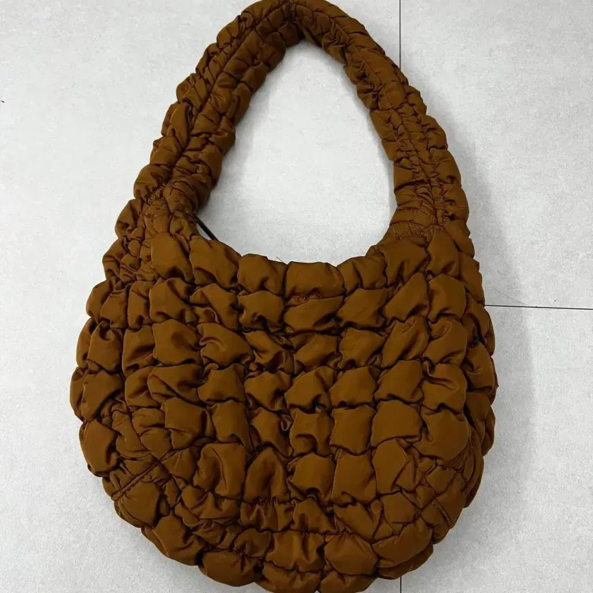 [BUNJANG] COS Quilted Bag Small Brown / 코스 퀼티드 백 스몰 브라운