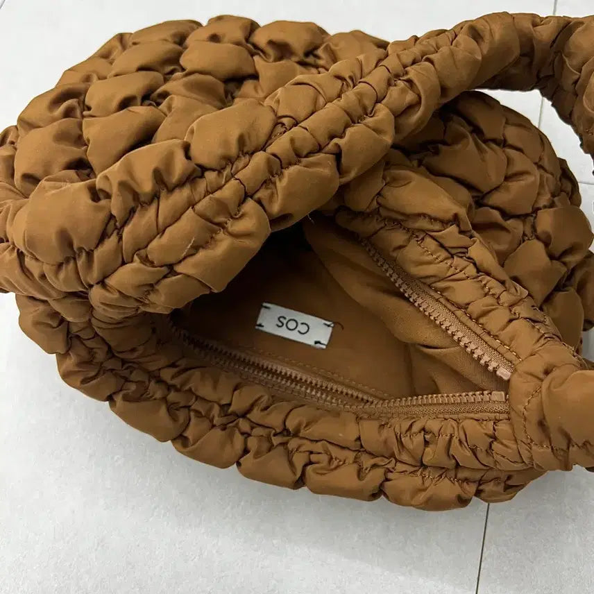 [BUNJANG] COS Quilted Bag Small Brown / 코스 퀼티드 백 스몰 브라운
