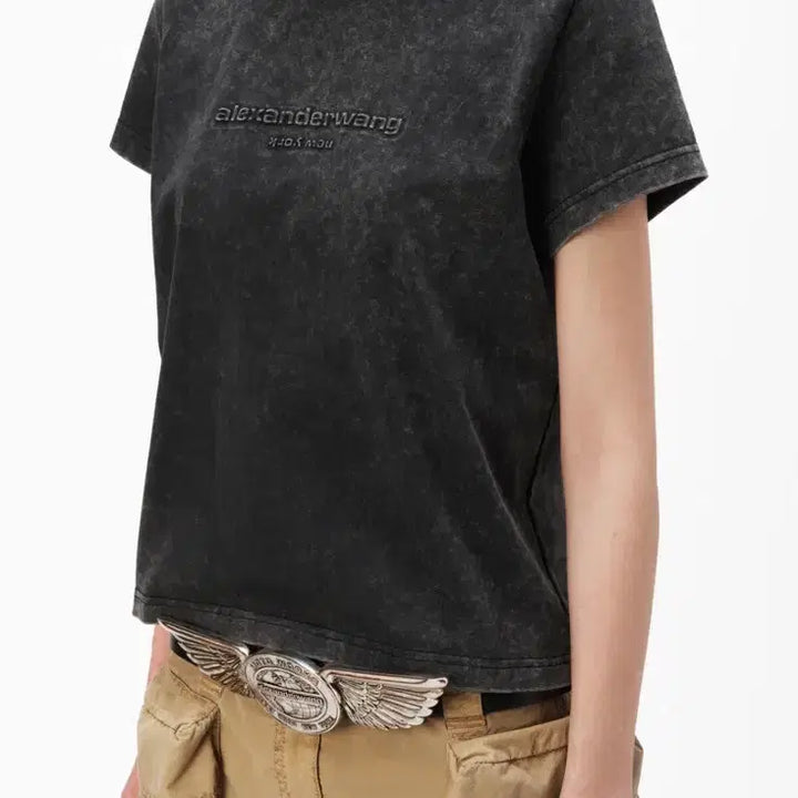 [BUNJANG] Alexander Wang Washed T-Shirt / (새상품)알렉산더왕 워시 반팔티셔츠 L사이즈