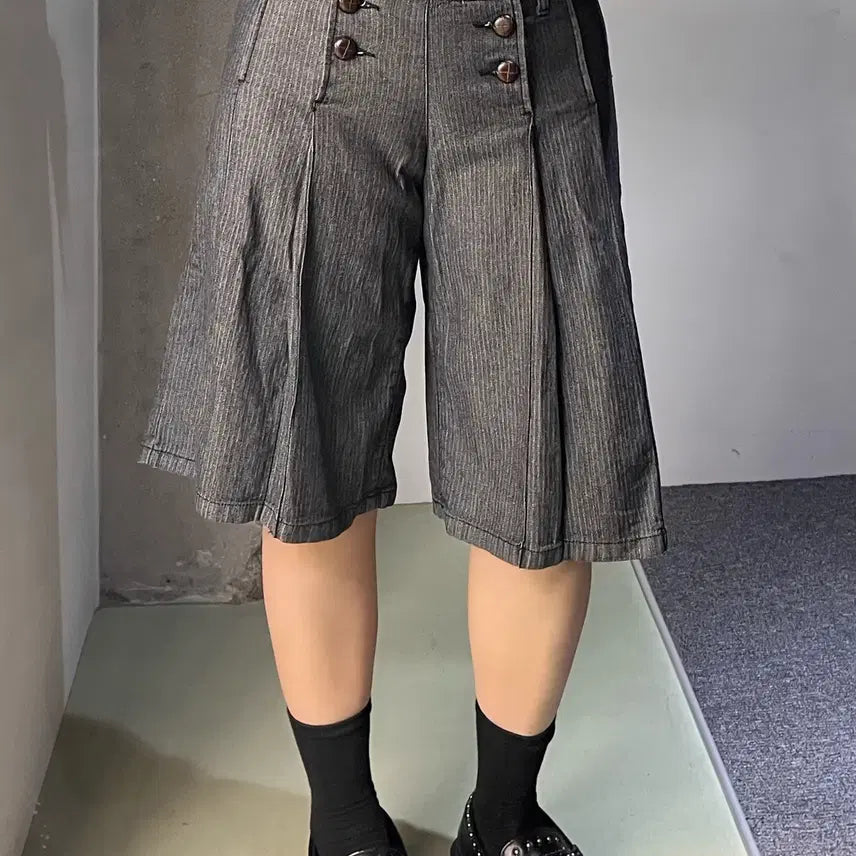 [BUNJANG] Double Pleats Shorts / Style 더블 플리츠 쇼츠