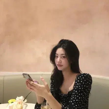 [BUNJANG] JENNIE O Lovely Dot Blouse (Black, Free Size) / 제니오 러블리도트 블라우스 (블랙/FREE)
