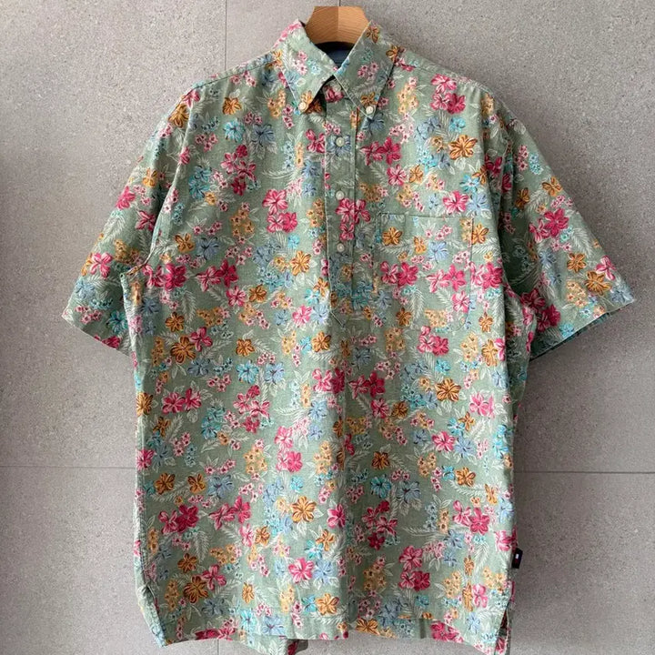 [BUNJANG] Tommy Hilfiger Flower Pattern Cotton Shirt Men&
