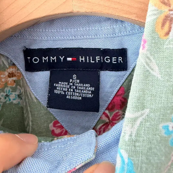 [BUNJANG] Tommy Hilfiger Flower Pattern Cotton Shirt Men&