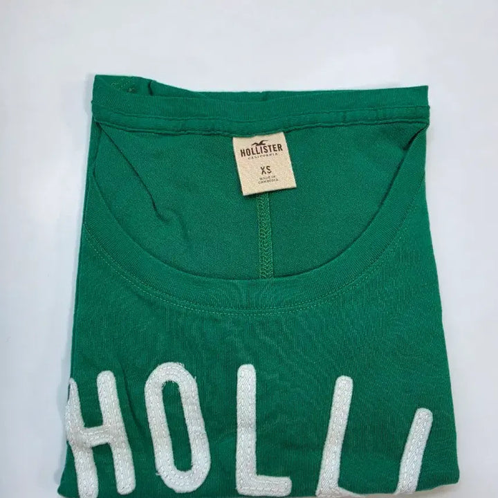 [BUNJANG] Hollister Graphic T-Shirt Green XS / 홀리스터 반팔 티셔츠 그린 XS
