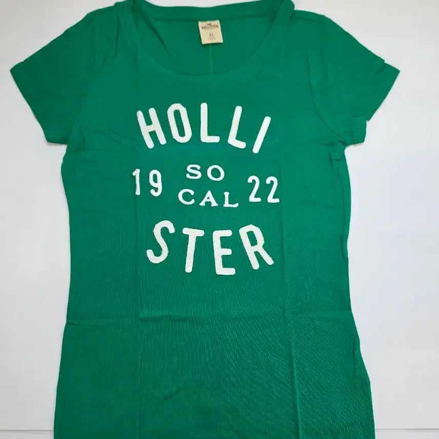 [BUNJANG] Hollister Graphic T-Shirt Green XS / 홀리스터 반팔 티셔츠 그린 XS