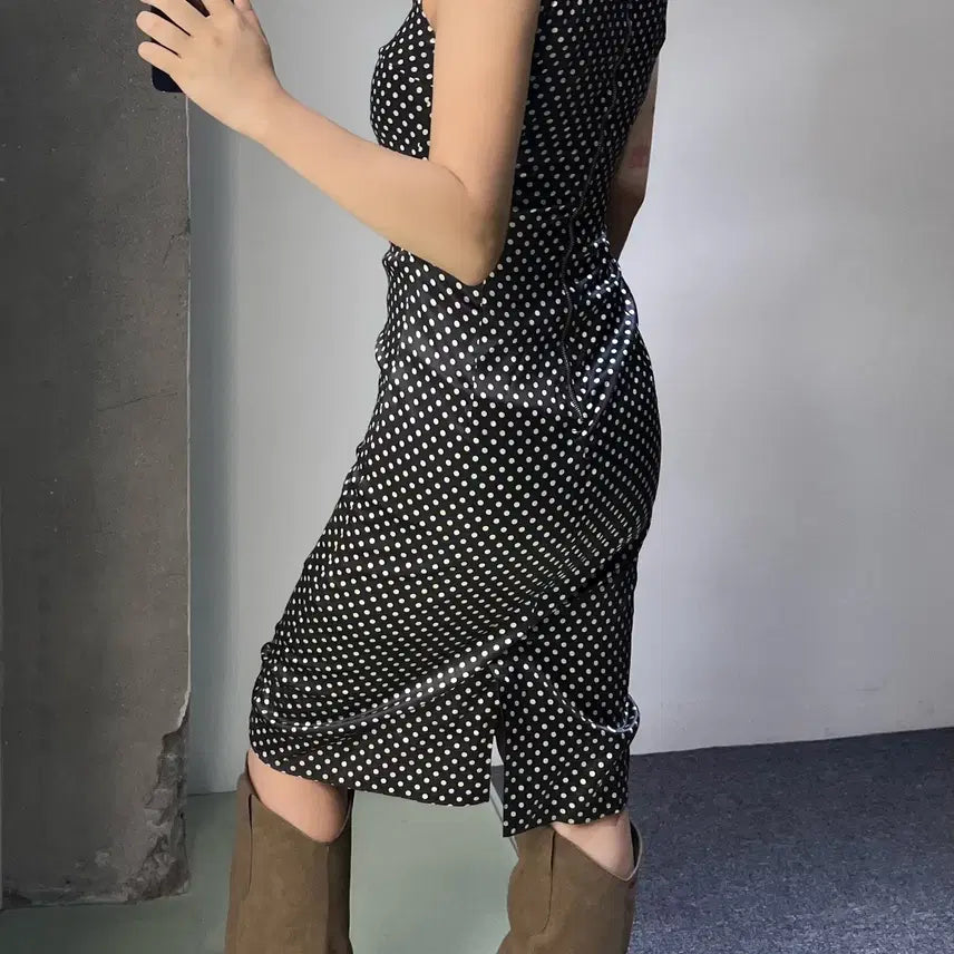 [BUNJANG] Dolce &amp; Gabbana Polka Dot Silk Dress / 돌체앤가바나 폴카 도트 실크 원피스