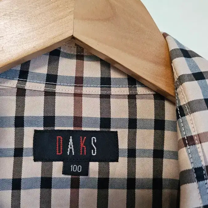 [BUNJANG] Daks Check Long Sleeve Shirt 100 / 닥스 체크 긴팔 셔츠100