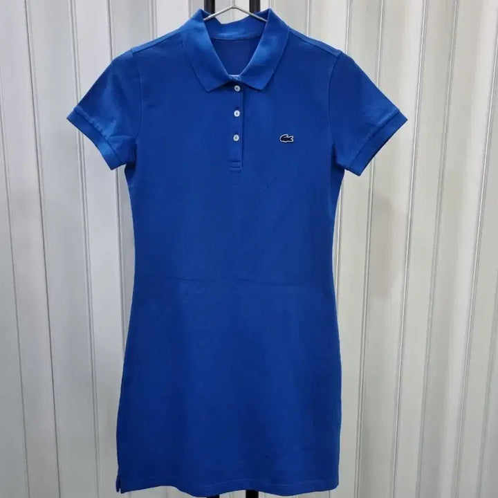 [BUNJANG] Lacoste Blue Pique Polo Dress / 라코스테 블루 피케 폴로 원피스