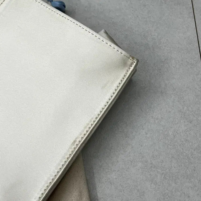 [BUNJANG] Home of High Ivory Bamboo Handle Tote Bag / 홈오브하이 아이보리 백