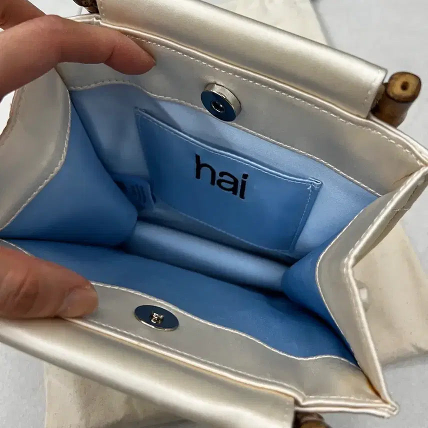 [BUNJANG] Home of High Ivory Bamboo Handle Tote Bag / 홈오브하이 아이보리 백