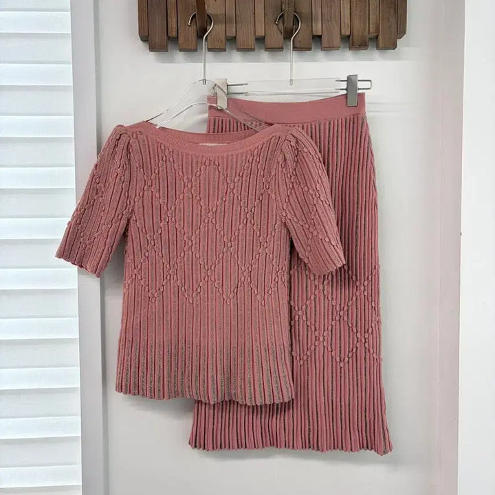 [SOLD OUT] 미샤 로즈핑크 셋업 투피스