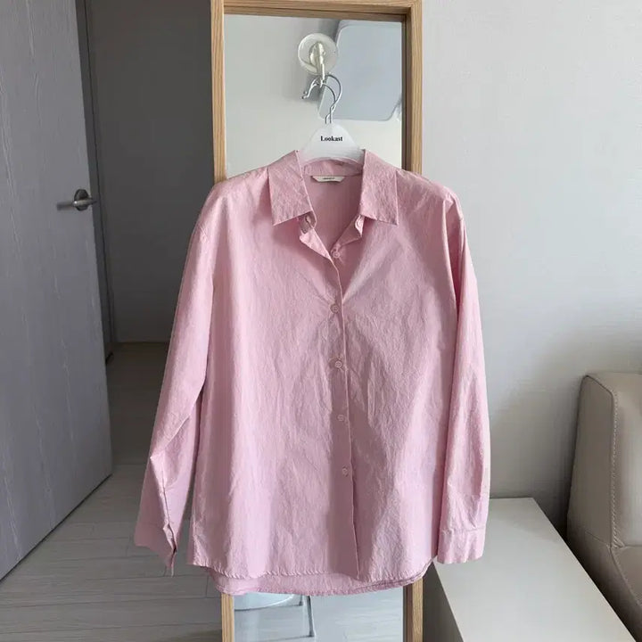 [BUNJANG] Like You Pink Cotton Shirt / 라이크유 핑크 코튼 셔츠