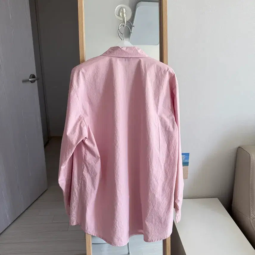 [BUNJANG] Like You Pink Cotton Shirt / 라이크유 핑크 코튼 셔츠
