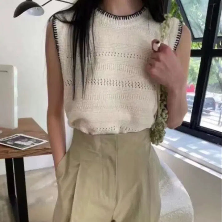 [BUNJANG] Summer Knit Vest / (새상품)니트조끼  여름니트