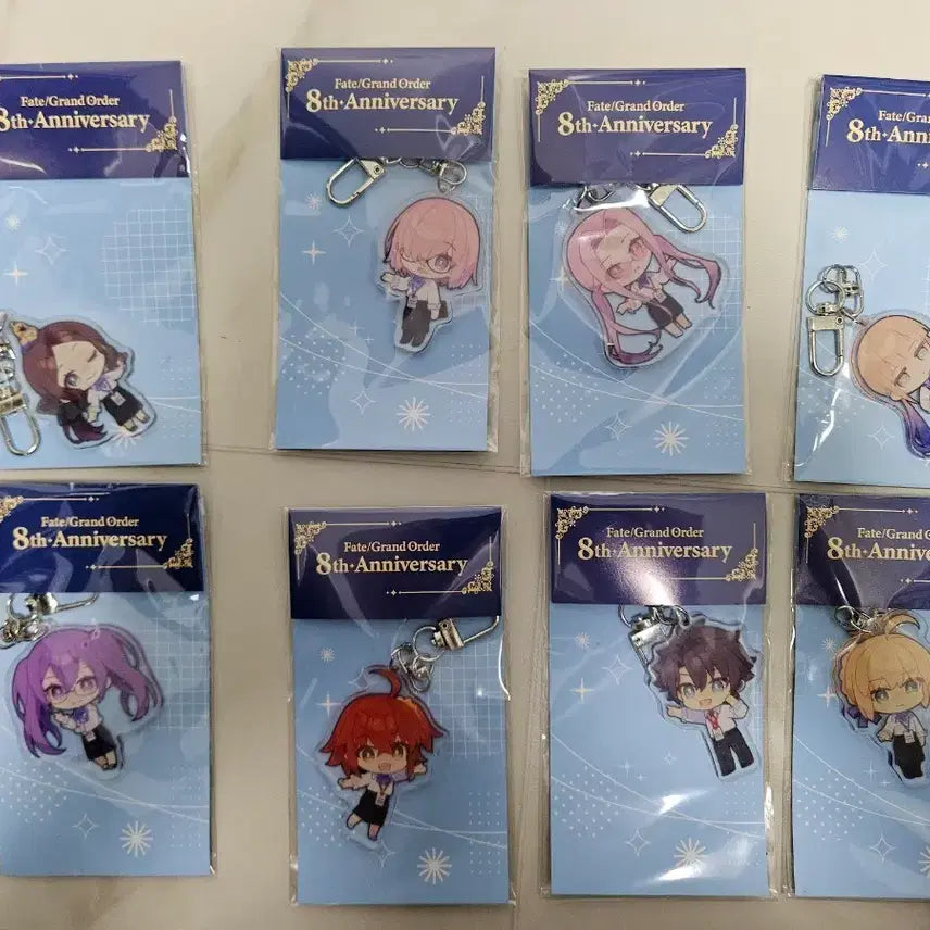 [BUNJANG] Fate/Grand Order 8th Anniversary Acrylic Keychain / 페그오(2025 agf 8주년) 아크릴 키링
