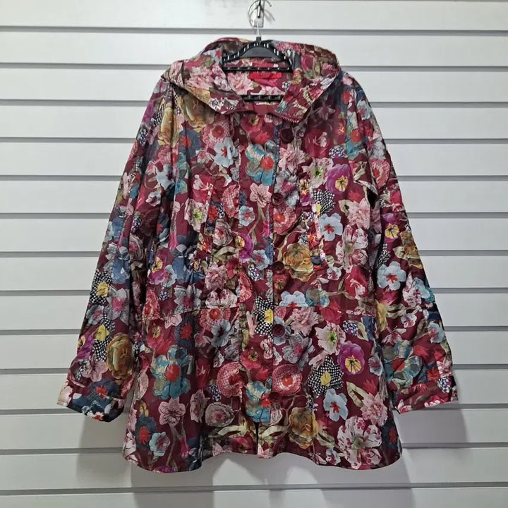 [SOLD OUT] oilily 오일릴리 꽃무늬 후드 롱 점퍼 77 옷장꾸미기