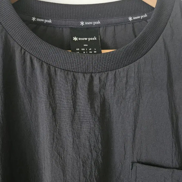 [BUNJANG] Snow Peak Black Pocket T-Shirt / 스노우피크 블랙 포켓 반팔 티셔츠