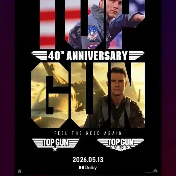 [BUNJANG] Top Gun: Maverick Dolby Cinema Exclusive Poster / 탑건 매버릭 돌비 포스터 돌비시네마 메가박스 굿즈 특전