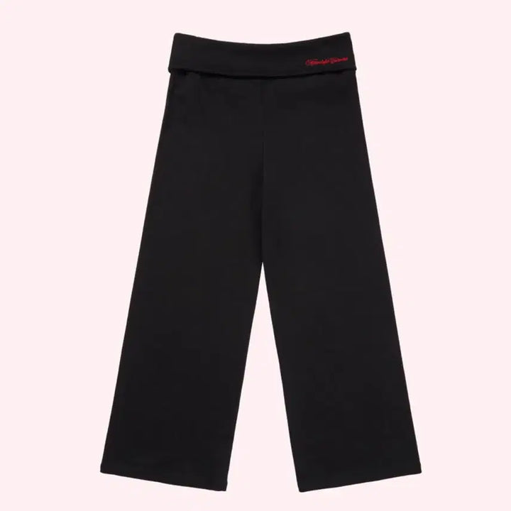[BUNJANG] Attens Cropped Rise Pants (Black) / 거의새것/ 어텐즈 크롭라이즈팬츠