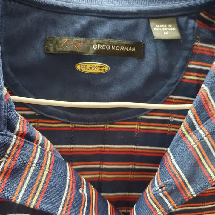 [BUNJANG] Greg Norman Striped Short Sleeve Polo Shirt / Greg Norman 스트라이프 반팔 카라티