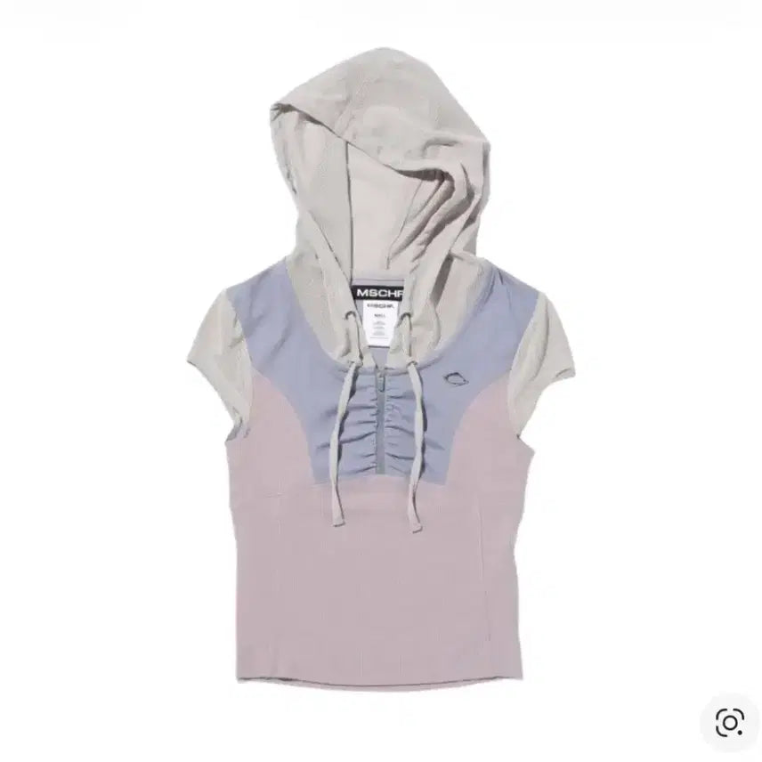 [BUNJANG] Mischief Hooded Track Half Zip-Up Light Grey / 미스치프 후드 트랙 하프집업 라이트 그레이