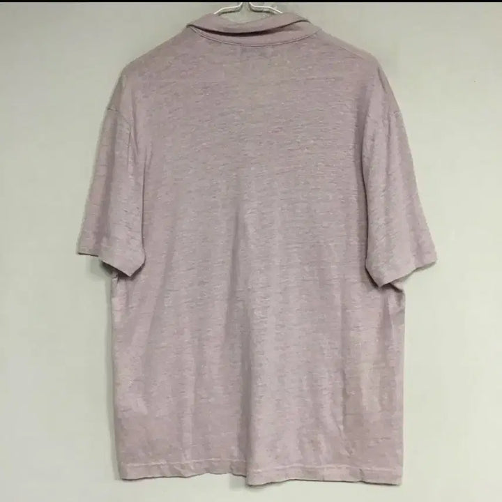 [BUNJANG] COS Linen Blend Collar T-shirt Pink (100-105) / COS 코스 린넨 혼방 카라 티셔츠 핑크(100-105)
