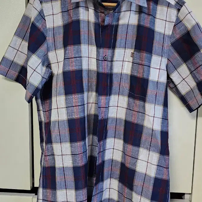 [SOLD OUT] 닥스 체크 반팔 셔츠 남방 100